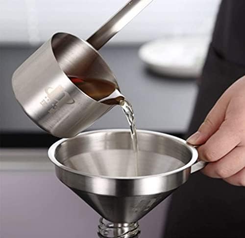 TIJAR Funnel Stainless Steel 10cm Funnel, Quality Food Grade Funnels, Easy to Store with Ring holder, Dishwasher Safe (10cm - Image 4