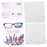 GALPADA 2 Stück Teiliges Brillenputztuch Mikrofaser Streifenfreie Reinigungstücher für Brillen und Bildschirme Sanftes Linsenreinigungstuch für Brillenläden Kundengeschenk