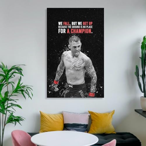 Impression sur toile SECOLI Dustin Poirier 40x60 cm pour décoration murale - 6
