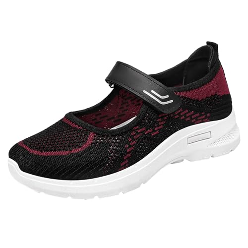 Baskets à plateforme pour femme : chaussures de course et marche légères en maille respirante