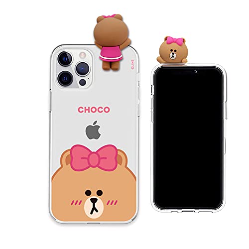 LINE FRIENDS iPhone 12 ケース iPhone 12 Pro ケース  FACE CHOCO KCE-CSG368