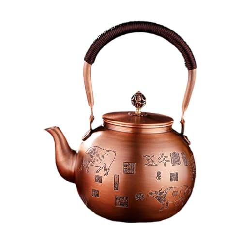 BNF®Copper Teapot Fine Carved Teaware Kung Fu Teapot for Picnic Household Hiking Style B|Home & Garden | Small Kitchen Appliances |1 Hammered Copper Tea Pot