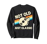 Nicht alt, nur klassischer Retro-Laden für Geburtstags-Schallplatten Sweatshirt
