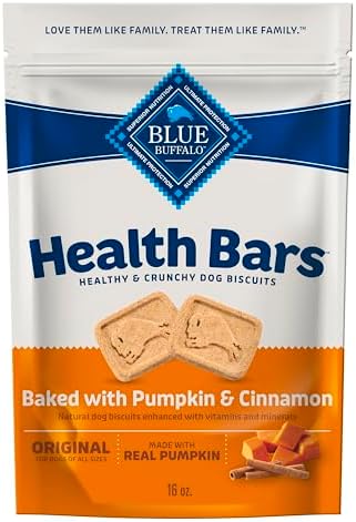 Blue Buffalo Health Bars Crunchy Dog Biscuits, Oven-Baked...