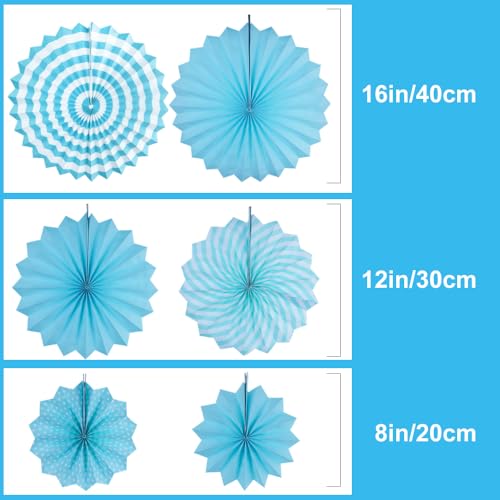 Image of Happy Father's Day Decorations Banner and Paper Fans Kits for Party Supplies, Dad Fathers Day Party Theme Event Celebration