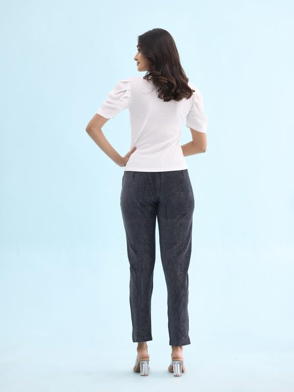 Image of GO COLORS Solid Corduroy Treggings for Women | Warmtech, Mid Rise, Side Pocket
