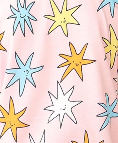 Image of ANTHRILO Summer Pink Star Sleepwear Short Set - Pink
