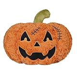 Halloween Pumpkin Plush - 11.8 Inch Soft Pumpkin Throw Pillow Stuffed Animal for Halloween Decoration, Party Decor for Kids and Adults Party Gift