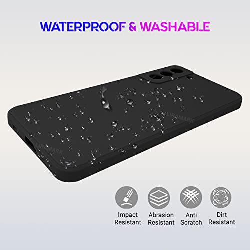 Image of LIRAMARK Silicone Soft Back Cover Case for Samsung Galaxy S22 5G (Silicone Black)