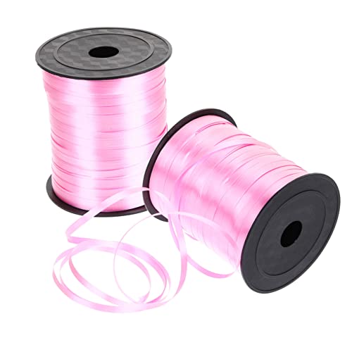 SECFOU 2 Rollos cinta lazos de globos hilo de yute arpillera Titulares decoraciones ramo turquesa doble enroscarse inflador ribbon wedding decoration birthday decoration decoración paño