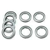 Home Sewing Depot Fast-Set Metal, 12 Grommet, 1 9/16', 8 Grommets Total, Frost Silver