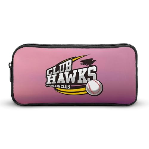 福岡ソフトバンクホークス文具ケース ペンケース 収納グッズ 筆箱 ペンバッグ 筆入れ 多機能 学用品収納 大容量軽量 伸縮性が良く、繰り返し使用可能 傷防止 防汚 掃除が簡単 いろいろな文房具を収納 オフィス小物 コスメバッグとして 男女兼用 携帯便利