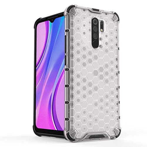 Image of Glasgow | for Poco M2 Honeycomb Pattern Back Case Cover for Poco M2 - Transparent