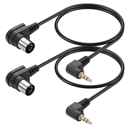 Cable 5 Pin DIN a Jack 3.5mm 0.5 m 2 piezas miniatura 1
