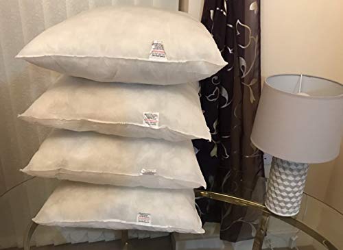 Perfect ChoiceHollow fibers (19'' x 19'') pack of 4 Cushion Inner Pads (White)