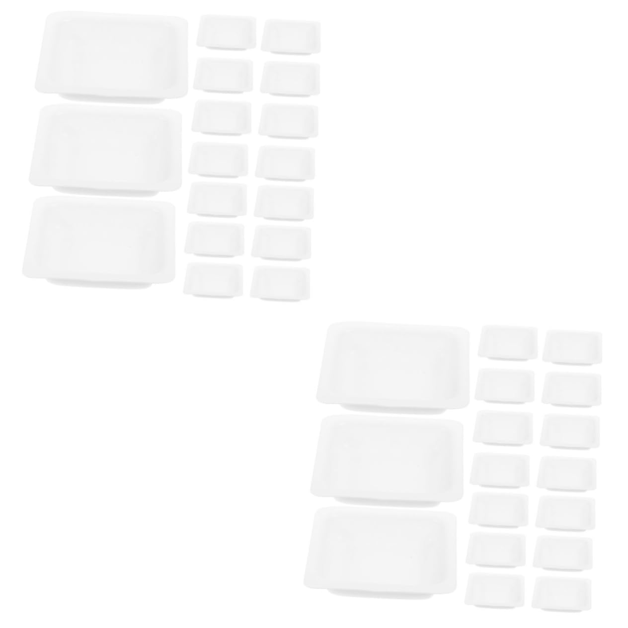 100pezzi Weighing Boats Sturdy Plastic Medium Lab Weighing Trays for Accurate Measurement of Powders and Liquids Easy to Clean and Stackable for Laboratory Use