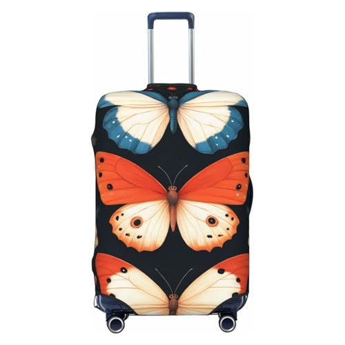 Butterfly Luggage Cover Elastic Washable Protector Anti-Scratch Travel Suitcase Covers With Concealed Zipper For 18-32 Inch Luggage Medium - Main Image