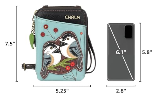 Image of CHALA Wallet Crossbody Cell Phone Purse - Women Faux Leather Multicolor Handbag with Adjustable Strap