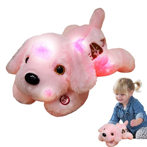 Chien en peluche illuminé pour rassurer votre enfant au moment du coucher
