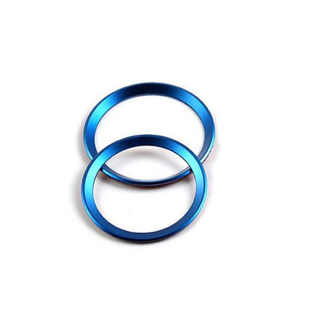 Anelli Emblema Anteriore E Posteriore In Alluminio Rosso Per BMW (82mm E 75mm) - Compatibile Serie 3, 4, M3 E36 E46 E90 - 3