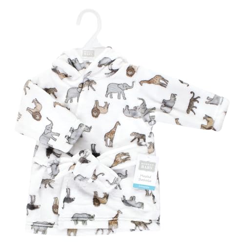 Image of Hudson Baby Unisex Baby Plush Animal Face Bathrobe