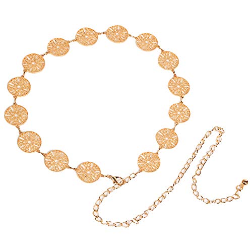 MoreChioce Taille Kette Gürtel,Damen Dekorativ Taillengürtel Metall...
