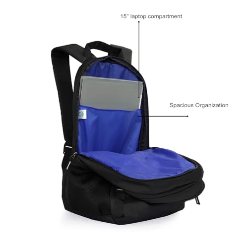 Image of United Colors of Benetton Fabio 30L Backpack, Water-Resistant, 3-Compartment Design, Stylish & Functional for College & Travel, with 1-Year Warranty