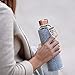 EQUA Glass Water Bottle - 25 oz - Leak Proof and BPA Free - from Borosilicate Glass and Felt Cover for Extra Protection (Rose Gold)