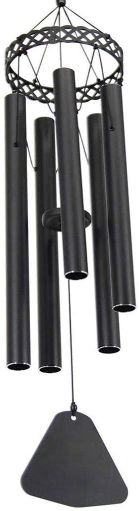 Vents carillons de l'extérieur, 5 Tubes métalliques Creux - Chemin d'eau avec Un Crochet pour intérieur et extérieur, carillons éoliens de 30 Pouces en Plein air
