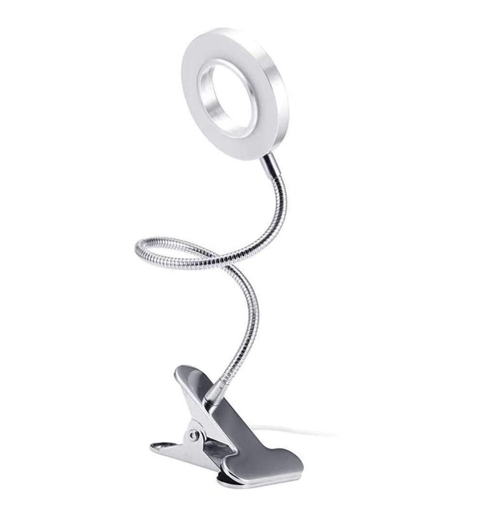 Lámpara Escritorio Luces De Lectura 360 ° Flexible Cuello Cisne Led Abrazadera Libro Luz Alimentada por USB Protección Ocular Lámpara Escritorio para Libros En Casa Protección Ocular