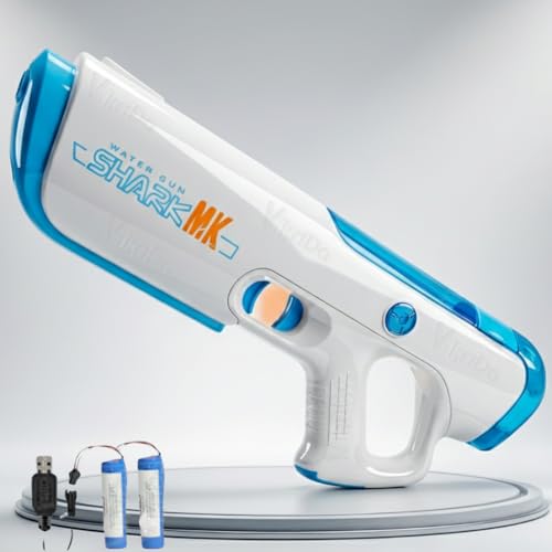 Image of VikriDA Rechargeable Electric Water Gun Toy with Free Extra Rechargeable Battery, Automatic Water Absorption Function 25Ft Range - Self-Filling, Holi Pichkari