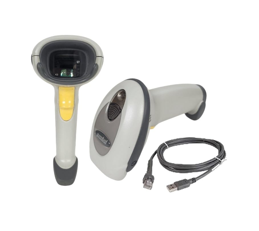 Symbol LS4208 Handheld Laser Barcode Scanner with USB Cable (Performance) (Renewed)