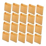 DINHEAROM 50 Piezas Bolsas Kraft Antiaceite para Alimentos Unidades Desechables para Snacks y Comida para Llevar