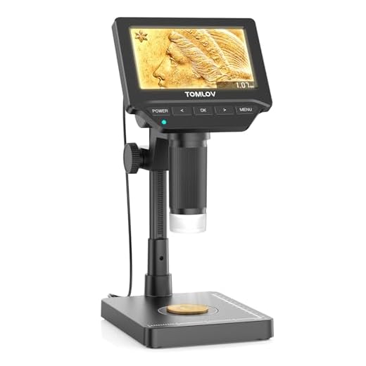 TOMLOV DM4W Coin Microscope with Scale