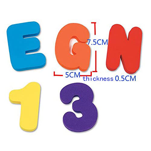 XIHUANNI Kids Bad Toys, Baby Educatieve Floating Foam Letters Num Set Pack, 36 stks Multi-color Numbers Leren Speelgoed… - Image 8