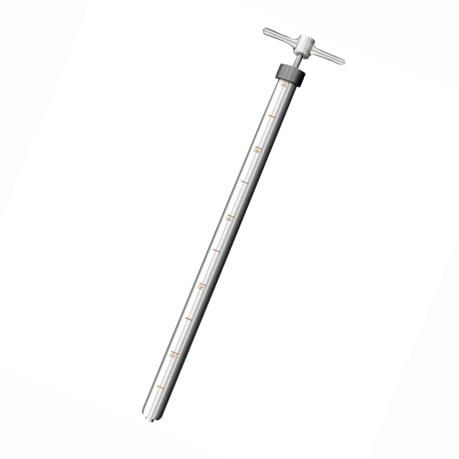 Échantillonneurs de liquides en Acier Inoxydable 304, échantillonneur de liquides extractible avec échelle, pour échantillonnage de liquides en Laboratoire et Industriel (Taille : 0,8 m (2,6