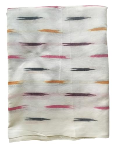 Image of Cotton Pochampally ikat unstitched blouse, Kurthi, long frock fabric material for women (1 meter, 2 meters & 3 meters)