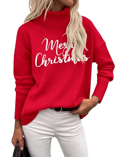 Image of Zeagoo Women's Turtleneck Sweater 2026 Fall Winter Chunky Knitted Pullover | High Low Hem Trendy Basic Jumper Top, Long Sleeve Casual Knit Pullover 2026, Fall Fashion Outfits, Winter Clothing for Women