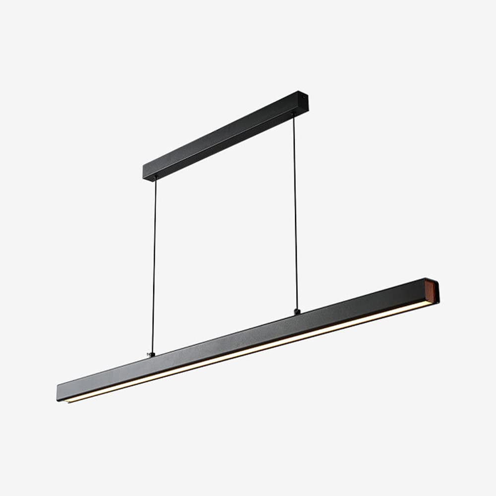 ASerZenith Long Strip Pendent Lamp Led Dimmable Ceiling Hanging Light Modern Dining Table Chandelier Minimalist Kitchen Living Room Adjustable Suspended Light Fixture,Hanging Light