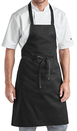 Image of AIRWILL, 100% Cotton Solid Color Aprons, Sized 65cm in Width & 80cm in Length, Adjustable Buckle on Top and 2 Long Ties on Both 2 Sides. Pack of 1 piece