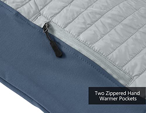 Image of Little Donkey Andy Men's Insulated Hybrid Jacket, Quilted Fleece Lined Running Hiking Jacket
