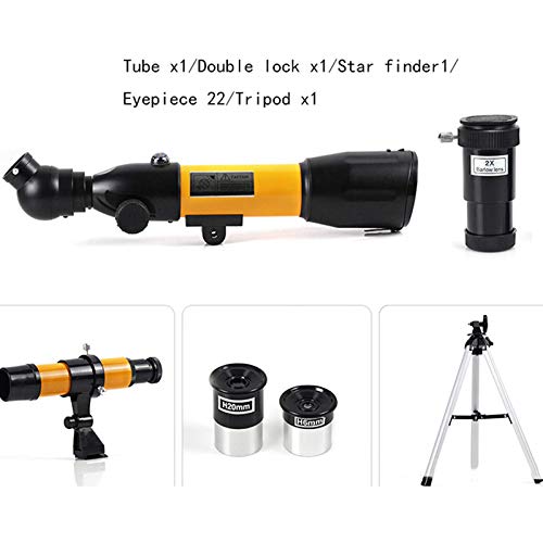 Telescopio portátil refractor 50mm para adultos y niños miniatura 2