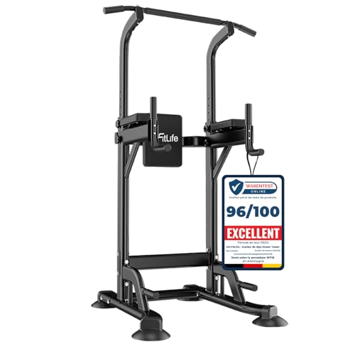 Power Tower Dip Station Équipements de sport avec barre de traction, barres de dip et dos, Station de musculation, Station de fitness, Chaise romaine musculation, Power Rack pour la maison