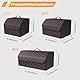 Ergocar Kofferraum Organizer Luxus-PU-Leder Aufbewahrungstasche Organizer Wasserdicht Faltbar Kofferraum-Tasche für Auto/LKW/SUV (Schwarz-M)