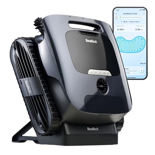 Beatbot Aquasense 2 Ultra Poolroboter, KI Mapping, 5in1 Komplettreinigung, KI-Schmutzerkennung, Poolsauger Akku für Oberfläche Boden und Wand, Poolreinigung bis zu 300m²