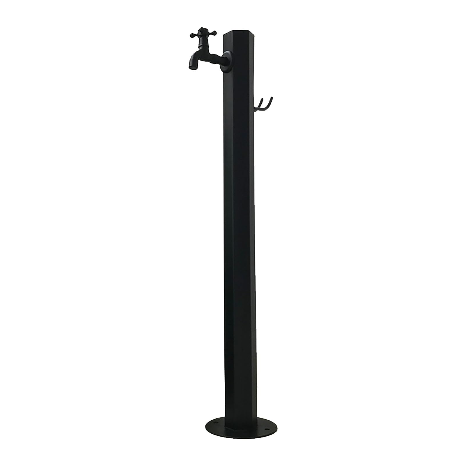 WOTZOV Freestanding Garden Water Column - Outdoor Antifreeze Faucet Dispenser, Stylish Gold Hydrant Fountain For Irrigation & Hose Stand, Perfect For Landscaping & Decoration，Brown