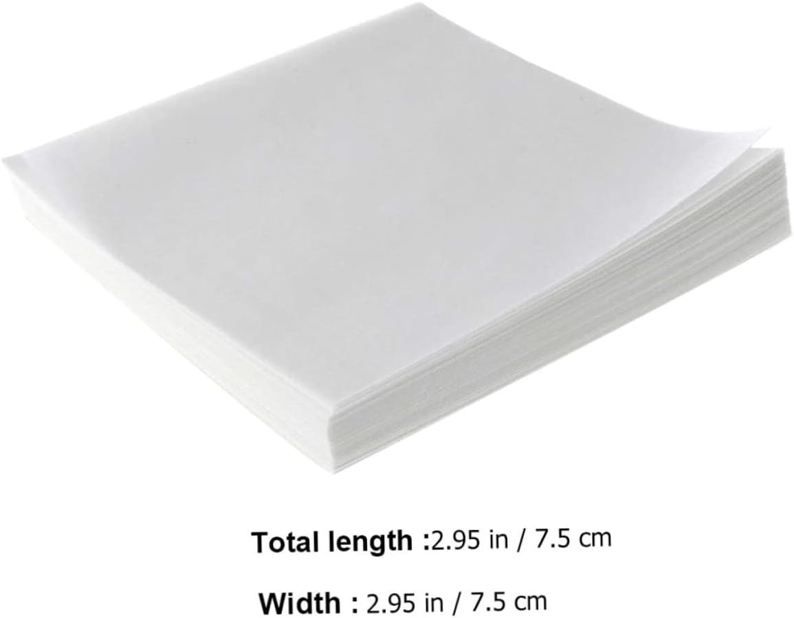 Cabilock 500sheets Cellulose Weighing Paper Non-Absorbent Non-Stick for Scale Balance Dish Analytical Balances