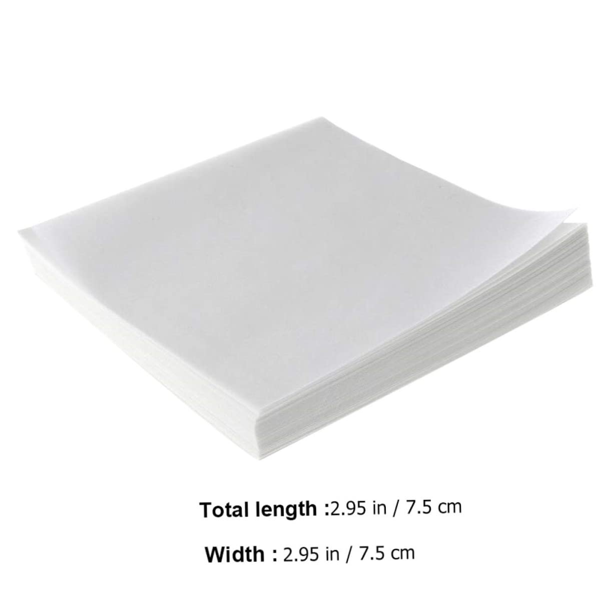 VALICLUD Square Weighing Paper for Scale Measurement Non-Absorbing Laboratory Balance Sheets 500 Sheets for Sample Transfer and Weighing Tasks