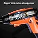 1 Set 1300mAh Electric Screwdriver USB Charging Built-in Cordless Electric Drill Screwdriver Tool Household Maintenance