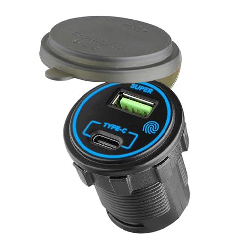 }[d 66 bgԗdA_v^ USB C & USB 2 |[g^b`Rg[ LED Cgt 12V ? 24V ԗpԂ̏[d